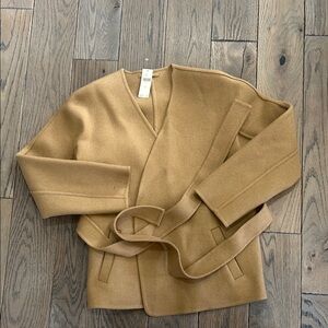 Women's Tan Wrap Sweater
